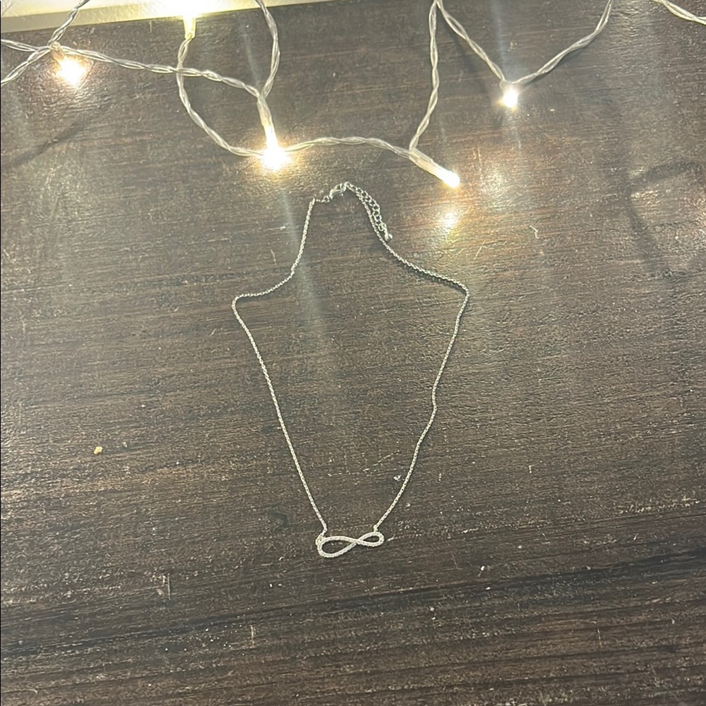 Elegant Silver Infinity Necklace
